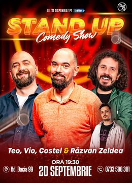 Stand-up Comedy cu Teo, Vio, Costel - Răzvan Zeldea la Club 99