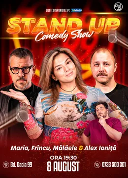 Stand-up Comedy cu Frincu, Malaele si Maria Popovici - Alex Ioniță la Club 99