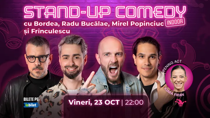 The Fool: Stand-up comedy cu Bordea, Mane Voicu, Mirel Popinciuc și Frînculescu