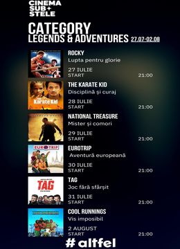 Cinema sub stele: Legends & Adventure Week