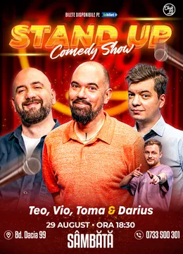 Stand-up Comedy cu Teo, Vio, Toma - Darius Grigorie la Club 99