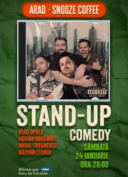 Arad: Stand-up Comedy cu Oprea, Borândel, Trifănescu și Zeldea