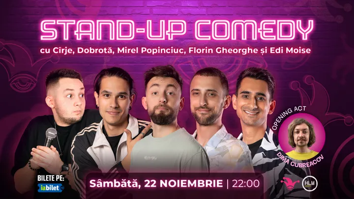 The Fool: Stand-up comedy cu Cîrje, Dobrotă, Mirel Popinciuc, Florin Gheorghe și Florentin Păune