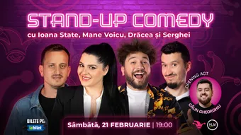 The Fool: Stand-up comedy cu Ioana State, Mane Voicu, Drăcea și Serghei