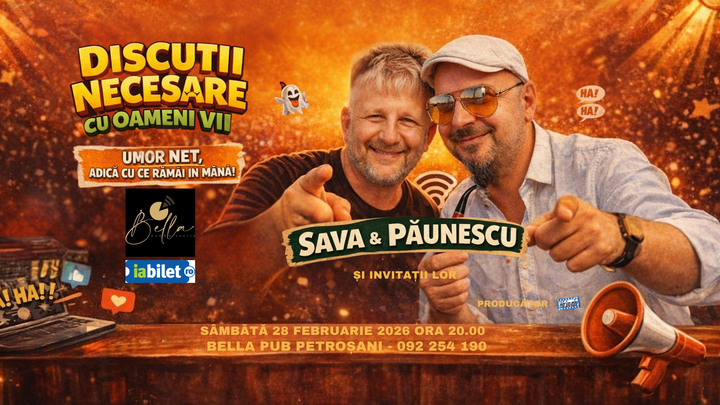 Petrosani: Discutii necesare cu oameni vii - cu Sava si Păunescu
