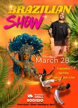 Cluj-Napoca: Brazilian Show - Dinner - Samba - Capoeira - Percuție Live