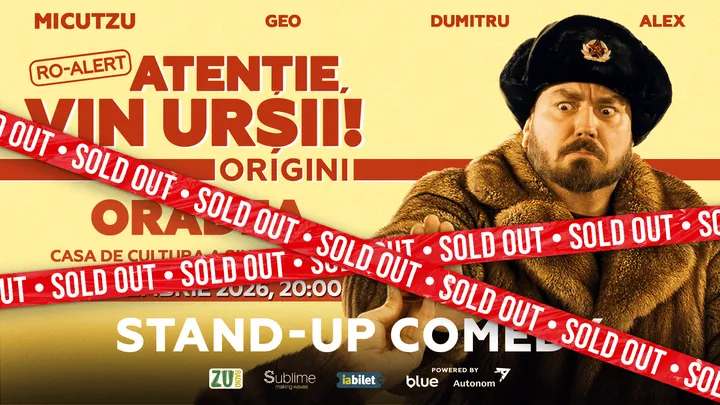 Oradea: Stand-up Comedy cu Micutzu, Geo Adrian si George Dumitru - “Atentie, vin ursii!” - ORA 20:00