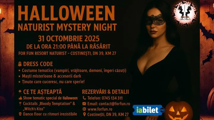 Costinești: Halloween Naturist Seduction Party