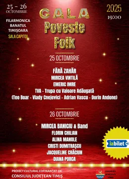 Timișoara: Abonamente Gala Poveste Folk