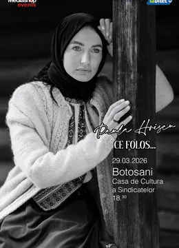 Botosani: Concert de pricesne cu Paula Hriscu "Ce folos"