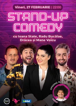 The Fool: Stand-up comedy cu Ioana State, Bucălae, Mane Voicu și Drăcea