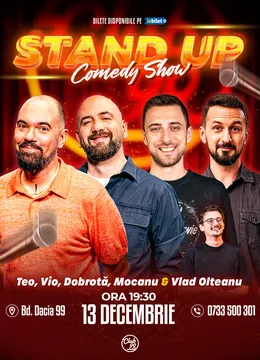 Stand-up Comedy cu Teo, Vio, Dobrotă, Mocanu - Vlad Olteanu la Club 99