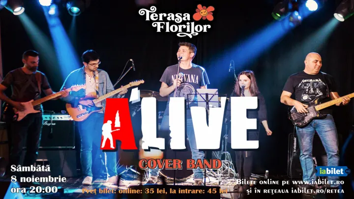 Concert de rock&blues cu A'LIVE - cover band