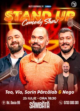 Stand-up Comedy cu Teo, Vio, Sorin Pârcălab - Nego la Club 99