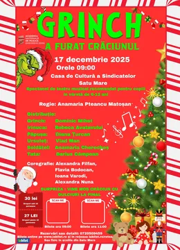Satu Mare: Grinch a furat Craciunul - ora 09:00