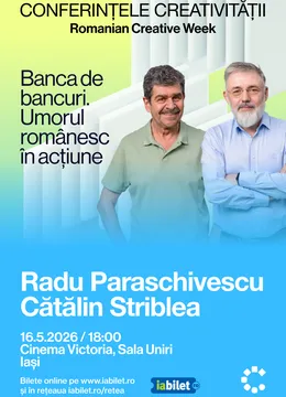 Iasi: Banca de bancuri. Umorul românesc în acțiune - Radu Paraschivescu & Cătălin Striblea