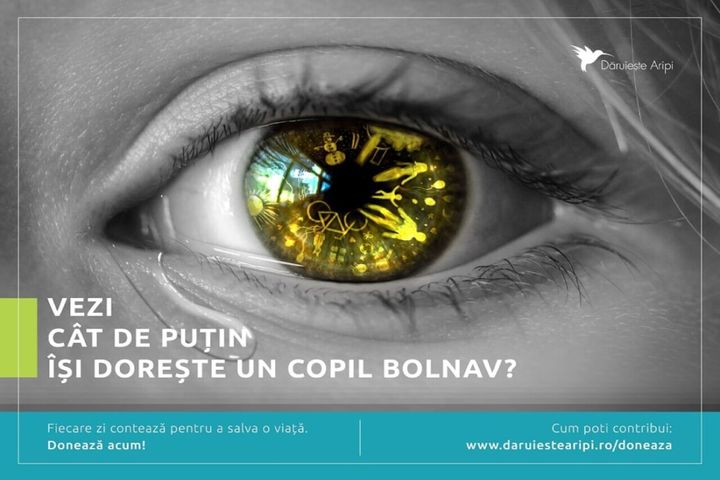 Îndeplinește dorința unui copil bolnav. Donează pentru tratamente acasă la copiii cu boli cronice grave din Dobrogea