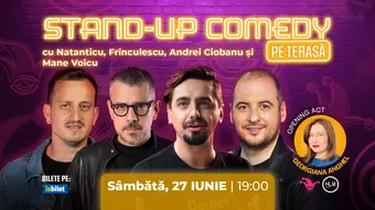 The Fool Terasa: Stand-up comedy cu Ciobanu, Mane, Frînculescu și Natanticu