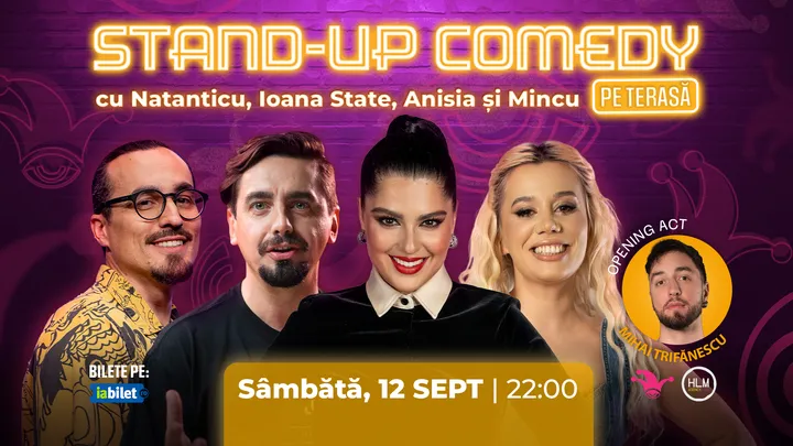 The Fool Terasa:  Stand-up comedy cu Ioana State, Mincu, Anisia și Natanticu