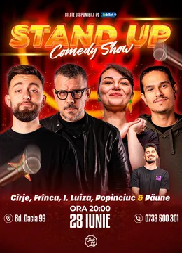 Stand-up Comedy cu Cîrje, Frîncu, Ioana Luiza, Popinciuc - Florentin Păune la Club 99