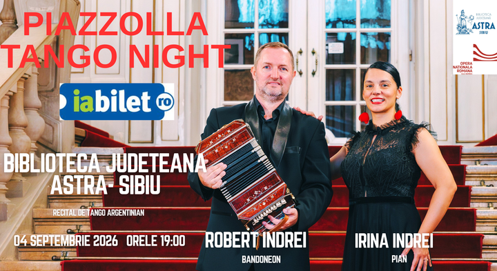 Sibiu: Piazzolla Tango Night - Concert de pian si bandoneon