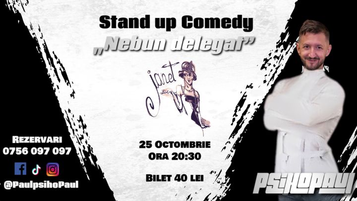 Campulung: Stand-up Comedy "Nebun Delegat by Psihopaul" cu Paul Mirea