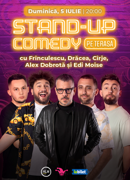 The Fool Terasa: Stand-up comedy cu Drăcea, Cîrje, Frînculescu, Alex Dobrotă și Edi Moise