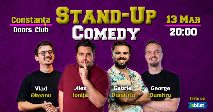 Constanța: Stand-up Comedy cu Dumitru, Ioniță, Olteanu și Dumitriu