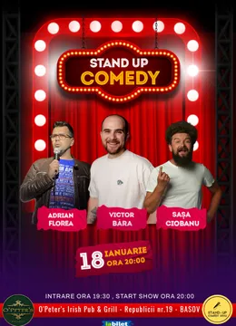 Brasov: Stand-Up Comedy cu Băra, Sașa & Adrian