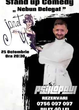 Campulung: Stand-up Comedy "Nebun Delegat by Psihopaul" cu Paul Mirea