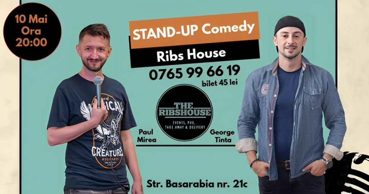 Craiova: Stand-up Comedy 2.0 A.I. Umor cu George Țintă și Paul Mirea