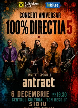 Sibiu: Concert Direcția 5 - „100% Direcția 5”