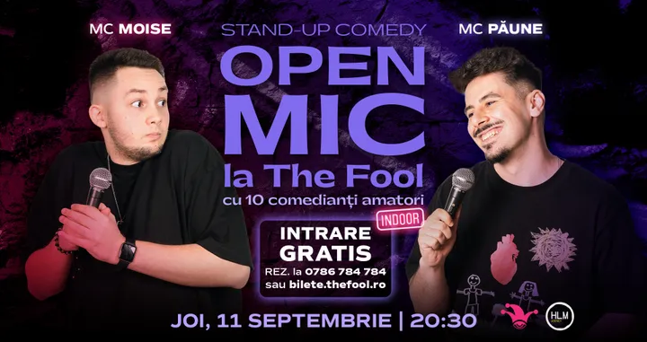The Fool Open Mic: MCs Moise & Păune