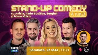 The Fool Terasa: Stand-up comedy cu Bucălae, Mane Voicu, Serghei și Anisia