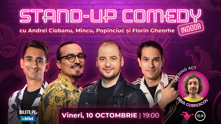 The Fool:Stand-up comedy cu Andrei Ciobanu, Mincu, Popinciuc și Florin