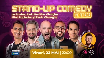 The Fool Terasa: Stand-up comedy cu Bordea, Bucălae, Gherghe, Mirel Popinciuc și Florin Gheorghe