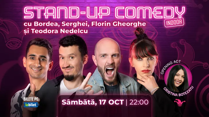 The Fool: Stand-up comedy cu Bordea, Serghei, Florin Gheorghe și Teodora Nedelcu