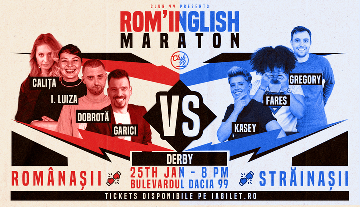 Rom'inglish Maraton - Românașii vs Străinașii | Stand Up Comedy @ Club 99