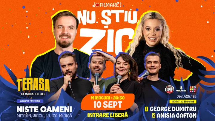 FILMARE Nu știu, zic! - invitați: Anisia și George Dumitru