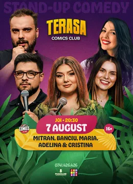 Stand-up cu Maria, Cristina, Mitran, Banciu și Adelina Toma pe Terasa ComicsClub!
