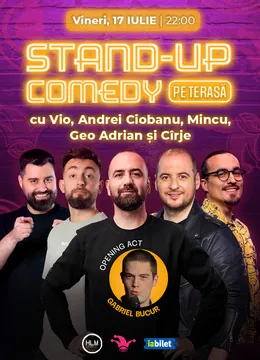 The Fool Terasa: Stand-up comedy cu Ioana State, Cîrje, Mincu, Vio și Geo Adrian