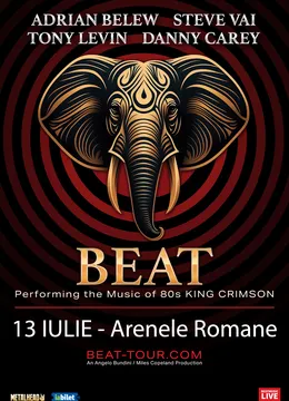 BEAT - Danny Carey (Tool), Steve Vai, Adrian Belew, Tony Levin (King Crimson)