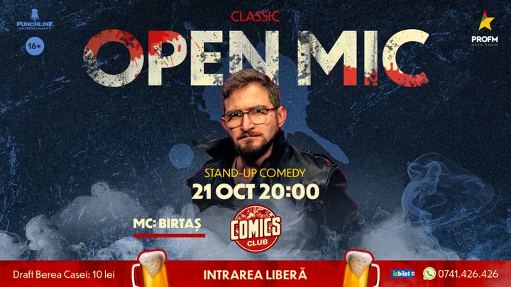 Stand-up Comedy OpenMic la ComicsClub!