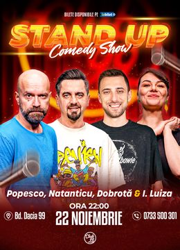 Stand-up Comedy cu Cristi Popesco, Natanticu, Dobrotă & Ioana luiza la Club 99