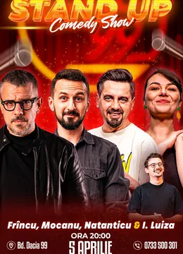 Stand-up Comedy cu Frîncu, Mocanu, Natanticu, Ioana Luiza - Vlad Olteanu la Club 99