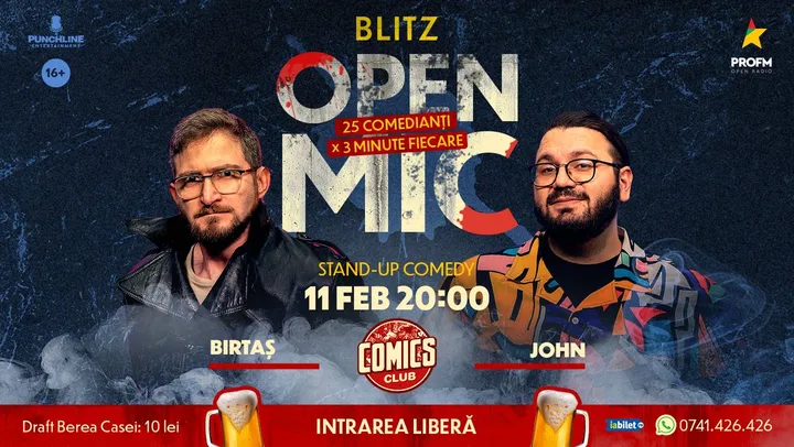 Stand-up Comedy OpenMic la ComicsClub