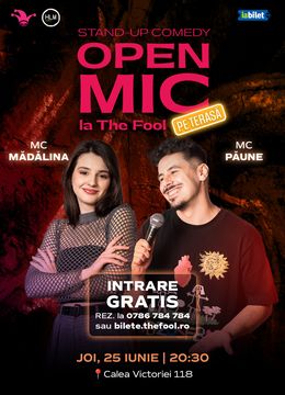 The Fool Terasa: Open Mic: MCs Moise & Păune