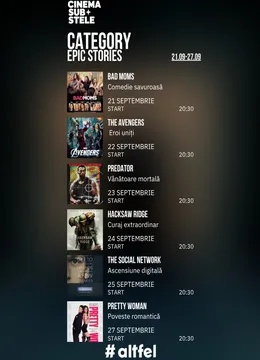 Cinema sub stele: Epic Stories Week