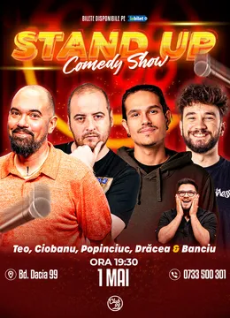 Stand-up Comedy cu Teo, Andrei Ciobanu, Popinciuc, Drăcea - Banciu la Club 99