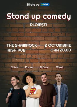 Ploiești: Stand-Up Comedy cu Vișoiu, Fares, Chivu și Blănar